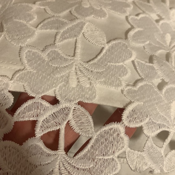 Ann Taylor White Floral Applique Tank SP - Picture 11 of 11